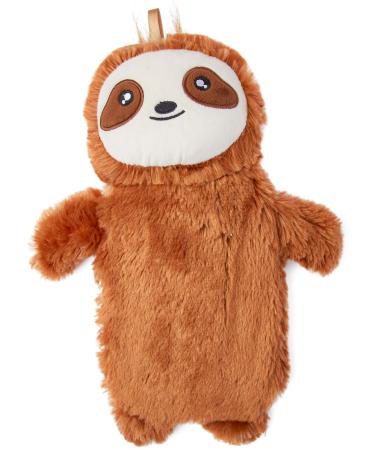 CityComfort Hot Water Bottle with Cover - Fun 3D Super Soft Fleece Plush Cover Will Keeps Warm for A Long Time - Natural Rubber 1 Litre - UK Safe Tested and Durable (Sloth)