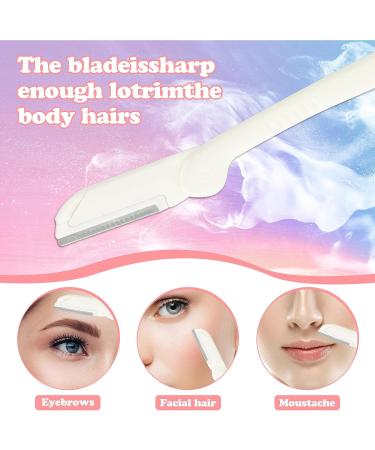 TIESOME Professional Eyebrow Scissors with Comb - Precision Trimmer for Men and Women - Non-Slip Grip - White - Buy Online on GoSupps.com