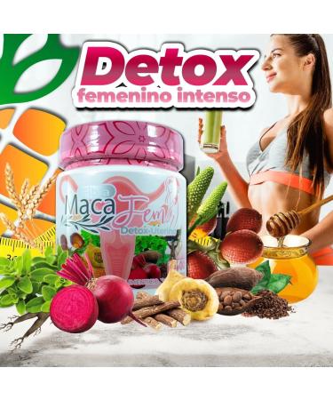 MacaFem Fibra Detox Uterino 400g - Natural Wellness for Women | International Shipping - Buy Online on GoSupps.com
