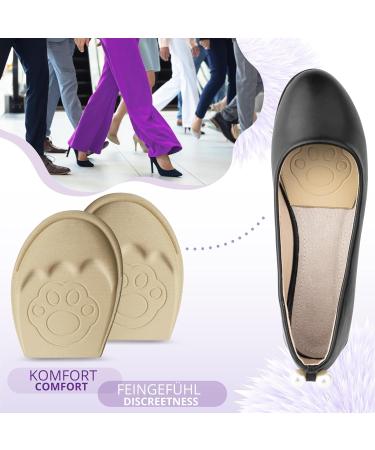 Sulpo 2 Pair Bale Pads for Big Shoes | EVA Foam Foot Pain Relief | Sponge Heel Cushion & Toe Filler | Fits Most Shoes - Beige 35-40 - Buy Online on GoSupps.com