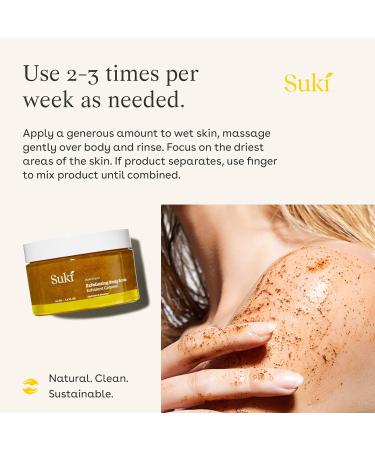 Suki Exfoliating Body Scrub with Calendula Oil & AHA - Hydrating Sugar Scrub 6.09 Oz for Deep Cleaning | International Shipping Available - Buy Online on GoSupps.com