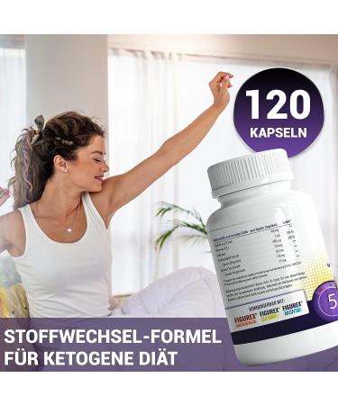 Figureex Keto Capsules | Enhanced Metabolism with Vitamin B12 | 120 Capsules for Men & Women | Optimal Ketogenic Nutrition - Buy Online on GoSupps.com