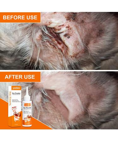 yadee Dog Ear Cleaner  Dog Ear Powder for Hair Removal  Ear Cleaner for Dogs Cats with Tweezers & Large Cotton Swabs  Dog Ear Infection Treatment  Remove Wax  Stop Itching - Buy Online on GoSupps.com