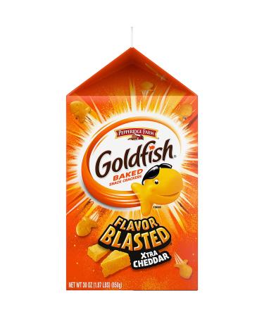 Goldfish Flavor Blasted Xtra Cheddar Crackers 30 oz - Snack Crackers | Buy Online - Buy Online on GoSupps.com