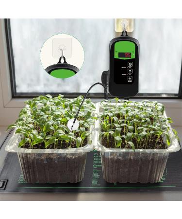 Grenebo Heat Mat for Plants with Big Thermostat 20.75"x10" Durable Waterproof Seedling Heat Mat for Seedlings Brewing & Greenhouse Incubation Reptile Amphibians Pet Mat Warmer Bed Mat 1 Pack-Heat Mat & Thermostat Combo - Buy Online on GoSupps.com