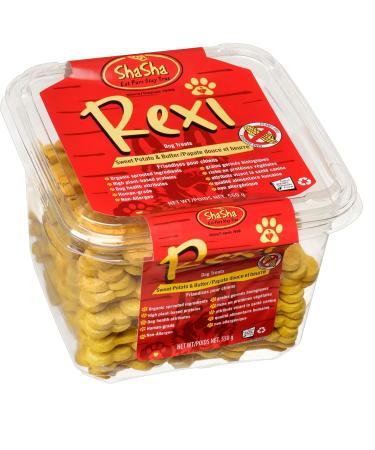 ShaSha Rexi Dog Treats - Sweet Potato & Butter 550g Organic sprouted Ingredients high Plant Based proteins Human Grade Non-allergen Dog Health Attributes - Buy Online on GoSupps.com