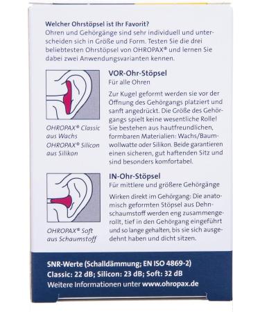 Ohropax Test Box - 3 Varieties of Comfortable Earplugs for Ultimate Noise Relief | International Shipping Available - Buy Online on GoSupps.com