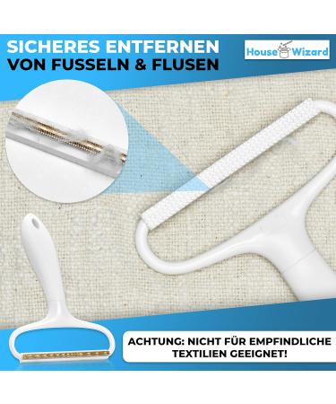 House Wizard Portable Lint Remover 3-in-1 Set | Pilling Razor Lint Roller & Pet Hair Remover - Interchangeable Attachments - Buy Online on GoSupps.com