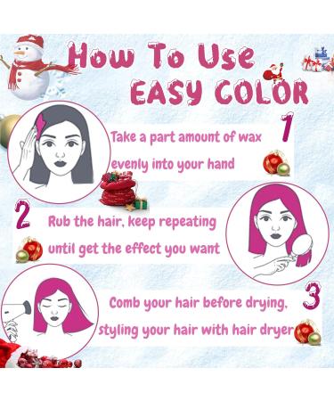 lonstin Temporary Hair Color Washable Hair Wax Color Wax Natural Hairstyle Pomade Cream Gel For Men Women Party Cosplay Halloween Christmas Pink Pink - Buy Online on GoSupps.com