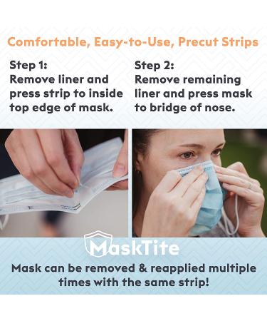 MaskTite: No Fogging Glasses, No Slipping Masks, No Gaps - 36 Precut Strips, USA-Made Medical-Grade Hypoallergenic Tape - Buy Online on GoSupps.com