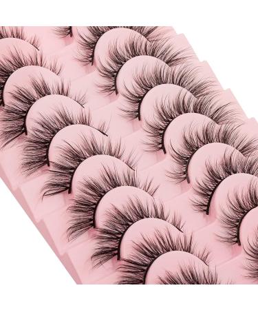 KOUSEI Fox Eye Lashes Angel Look Wispy Natural Strip Eyelashes - Bratz Style Cat Eye Lashes 3D Faux Mink Fluffy Fake Lashes - Flying Style, Black (Pack of 1) - Buy Online on GoSupps.com