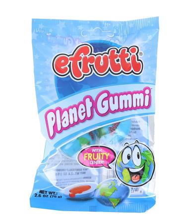 Efrutti Planet Gummi - Gummy Candy - 2.6 OZ - 1 PK Fruity Flavor Individually Wrapped 2.6 Ounce (Pack of 1) - Buy Online on GoSupps.com