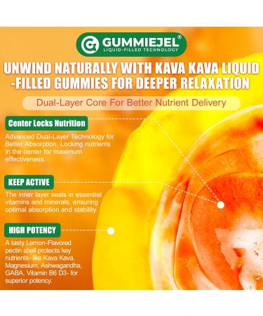 NEVISS Kava Kava Gummies for Calm, Relaxation & Natural Sleep | w/GABA, Ashwagandha, Magnesium, Vitamin B6 D3 | High Potency Kava Root Extract Supplement | Sugar-Free, Melatonin-Free, Vegan 60 Ct - Buy Online on GoSupps.com