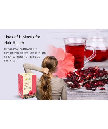 Herbs Botanica Hibiscus Flower Dried Organic For Tea Hair Growth Flor De Jamaica Organica Whole Full Flower Petals Cake Decoration & Cocktails 7.05 Oz / 200 Gms - Buy Online on GoSupps.com