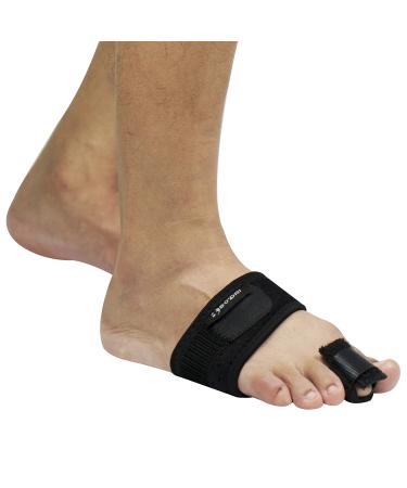 Boydri Toe Rigid Splint Stabilizers  Toe Straightener & Corrector Brace for Fixation Broken Toe  Stress Fracture  Claw Toe and Mallet Toe  Toe Separator - Adjustable Toe Support (L/XL) L/XL Black