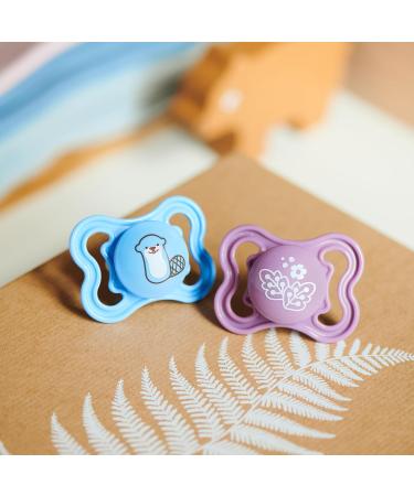 MAM Air Pacifiers Set of 2 | Silicone SkinSoft | 2-6 Months | Includes Pacifier Holder | Neutral Colors | International Shipping - Buy Online on GoSupps.com