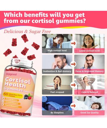 Sijigood Bundle: Cortisol Gummies & 1000mg NAC Gummies Sugar-Free 2 Packs - Buy Online on GoSupps.com