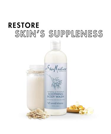 SheaMoisture Soothing Body Wash with Oatmeal and Vitamin E - 19.8 oz - Buy Online on GoSupps.com