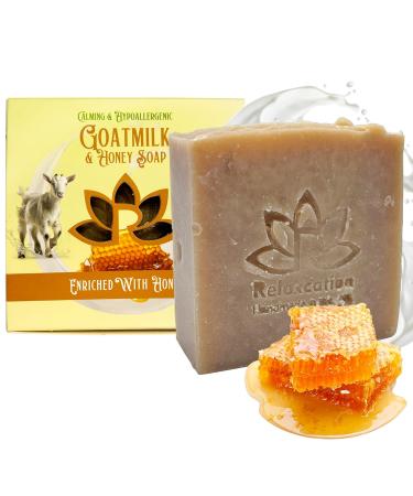 Relaxation Goat Milk Soap Bars - Handmade in USA | Moisturizing Soap for Eczema Psoriasis & Dry Sensitive Skin | Natural 3-Pack - Buy Online on GoSupps.com