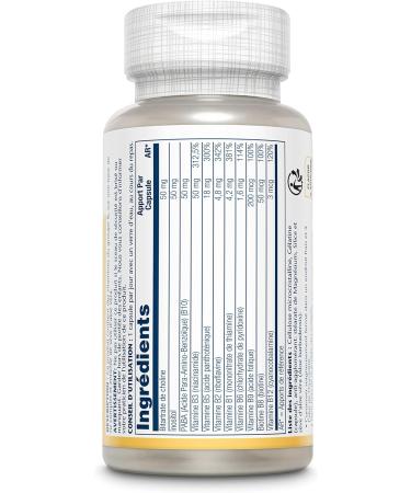 Solaray B Complex | All Vitamins of Group B Natural | High Assimilation with Plants | 50 Capsules 1 Unit (Pack of 1) - Buy Online on GoSupps.com