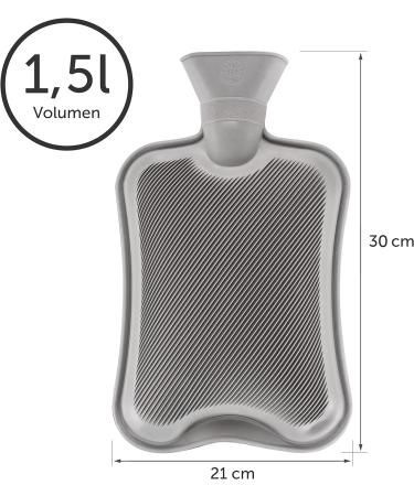 Blum Valley 1.5L Heat Bottle for Babies | Washable Fluffy Hot Water Bottle | Natural Rubber | Safe & Gentle Design | Eco-Friendly Green Polar Leaves - Buy Online on GoSupps.com
