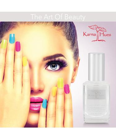 Karma Organic Gel Top Coat Nail Polish - UV Shine Finish, Quick Dry, Long Lasting No Chip Top Coat - Non-Toxic, Vegan & Cruelty-Free - Buy Online on GoSupps.com