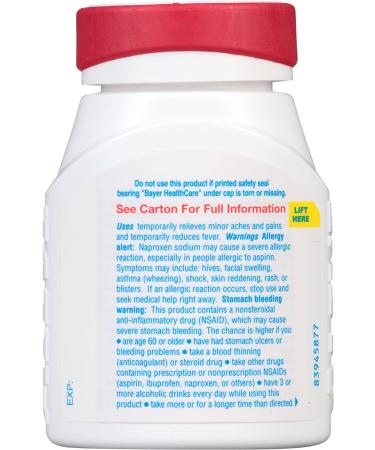 Aleve Soft Grip Arthritis Caplets 220mg (270 Count) - Naproxen Sodium Pain Reliever & Fever Reducer - Buy Online on GoSupps.com