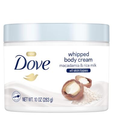 Dove Whipped Macadamia and Rice Milk Body Cream 10 oz