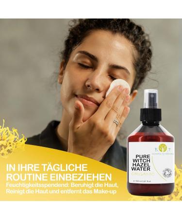 Organic Hamamelis Water - Face Tonic 500ml | Witch Hazel Cleaner for Greasy & Sensitive Skin | Pore Minimizer & Impurity Eliminator - Buy Online on GoSupps.com