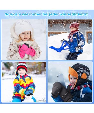 Warm Waterproof Ski Gloves for Children - Windproof Snowboard Gloves for Ages 2-8 | Perfect for Winter Activities - Buy Online on GoSupps.com