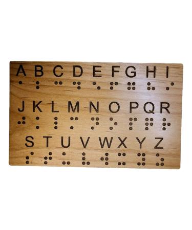Braille Alphabet Board - Great for Teaching Braille to Sighted Individuals and Escape Rooms Games
