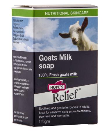 Buy Hope's Relief Goats Milk Soap 125g | Best Moisturizing Natural Soap for Sensitive Skin - Fast International Shipping - Buy Online on GoSupps.com