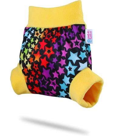 Petit Lulu Size L Pull Up Cloth Nappy Wrap - Rainbow Stars | Reusable Diaper Made in Europe - Buy Online on GoSupps.com