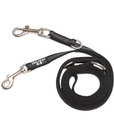 IDC Color & Gray Adjustable Dog Leash - Double Snap Hook 14mm x 2.2m Stylish Black-Grey - Buy Online on GoSupps.com