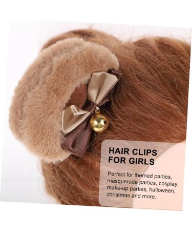 minkissy 3 Pairs Bear Ear Hair Clip Cosplay Ear Hair Clip Hair Clips Hair Barrettes Hair Clips Kawaii Bear Ears Hair Gems for Women Bear Bells Miss Polyester Accessories Cute - Buy Online on GoSupps.com