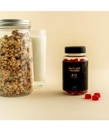 Black Girl Vitamins - Vitamin B12 Gummies for Energy Metabolism & Nervous System Support 1000 mcg Cyancobalamin B12 per Serving Halal & Gluten-Free - 60ct - Buy Online on GoSupps.com