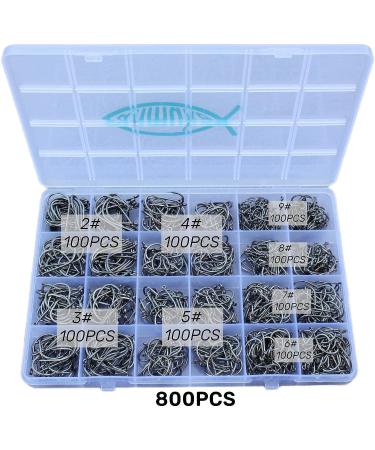 800pcs Fishing Hooks Set | Freshwater & Saltwater Bulk Fish Gear Supplies - Buy Online on GoSupps.com