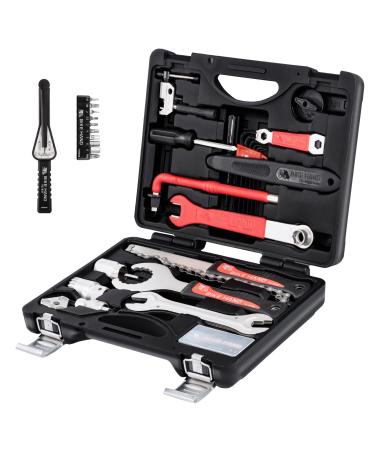 BIKEHAND 19 Piece Bike Bicycle Repair Tool Kit Set - Great Bike Maintenance Tools for Mountain & Road Bike - Bike Tools Kit Set Complete with Torque Wrench & Storage Case