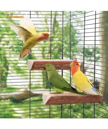Niteangel Parrot Cage Perch - Wooden Platform for Birds (2 Pack) - Buy Online on GoSupps.com