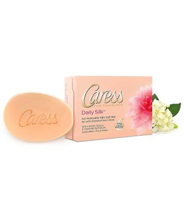 Caress Silk Beauty Bar Soap - 2x4 Ounce Bars for Silky Soft Skin - With Silk Extract and Floral Oil Essence - 8 Ounce Total - Buy Online on GoSupps.com
