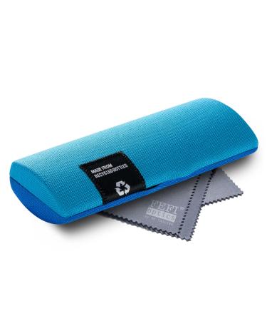 FEFI - Hardcase glasses case with fabric cover made from recycled PET bottles Blue