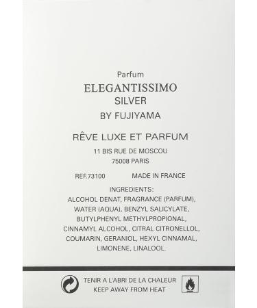 Fujiyama Elegantissimo Cologne Spray for Men Silver 3.3 Ounce - Buy Online on GoSupps.com