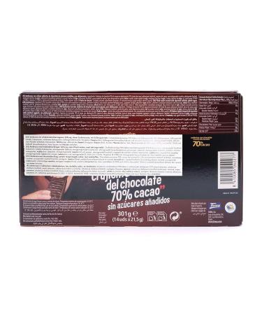 Tirma Dark Chocolate Waffles 70% Cocoa | Sugar-Free Keto & Low-Carb Snack | Diabetic-Friendly | 14-Piece Multipack | 301g - Buy Online on GoSupps.com