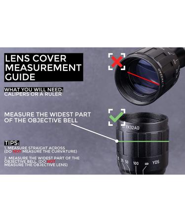 Monstrum Rubberized Flip-Up Rifle Scope Lens Cover Eyepiece | 37-42mm Diameter - Buy Online on GoSupps.com