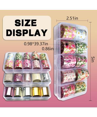 Buy LoveOurHome 30 Sheet Metallic Nail Foils - Marble & Flower Transfer Stickers for Stunning Nail Designs | Gold & Silver Foil Wraps | International Shipping Available - Buy Online on GoSupps.com