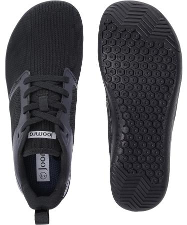 Joomra Men's Cross Trainer Barefoot Shoes Zero Drop Sneakers | Wide Toe Box | Upgrade Stability 12 W83 | All Black - Buy Online on GoSupps.com
