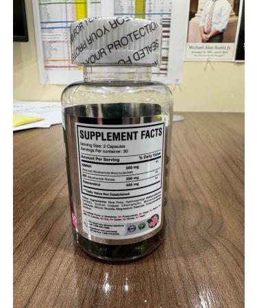 America Medic & Science NMNH Revive Dual NAD+ Precursor Supplement for Longevity Healthy Aging Energy Metabolic Function Skin & Cellular Health 60 Capsules for Daily Vitality - Buy Online on GoSupps.com
