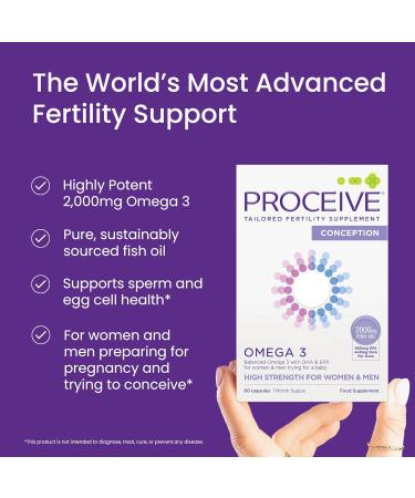 Proceive Tailored Fertility Supplements for Men Bundle Men s Pre-Conception Vitamins & Minerals for Pre Pregnancy Support and Omega 3 Fish Oil Supplement - Buy Online on GoSupps.com