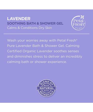 Petal Fresh Lavender Bath & Shower Gel 16 fl oz - Soothing Pure Formula - Buy Online on GoSupps.com