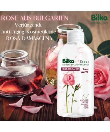 Bilka Lifestyle OOD Rose Water Rosa Damascena 100 pure certified organic Bulgarian rose water rose hydrosol natural toner for face body and hair 200 ml - Buy Online on GoSupps.com